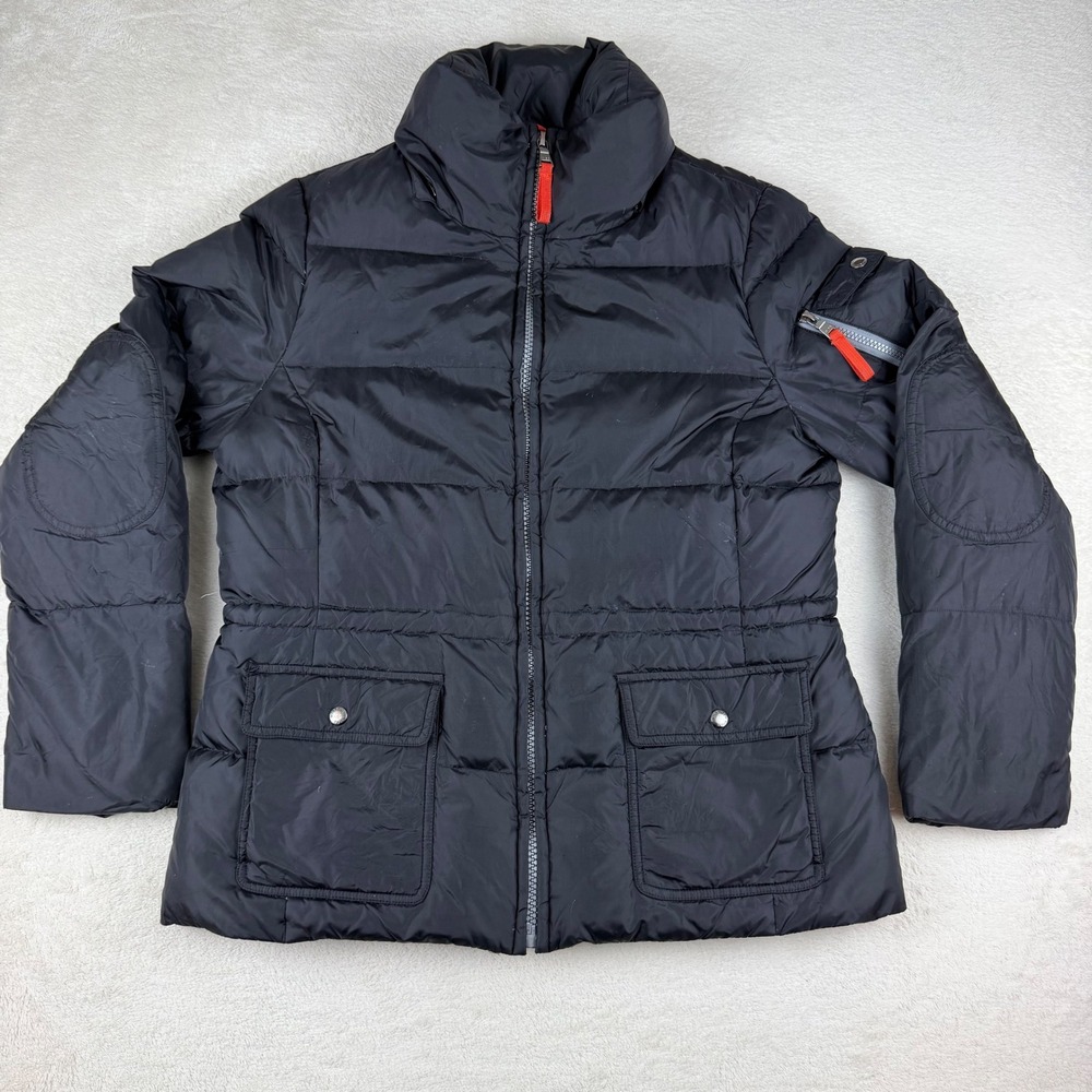 Marc New York Down Puffer Jacket Black Winter Quilted Zip Pockets Men's Medium